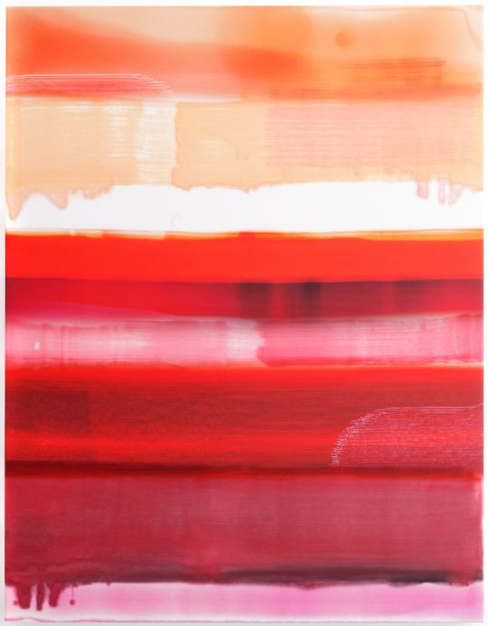 Oil on sublimationprint \r<br>90 x 70 cm\r\n\r\nPhoto: Cordia Schlegelmilch, courtesy Galerie Gilla Loercher
