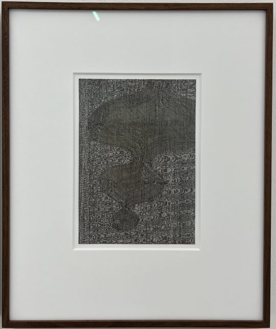 ink on paper (21 x 15 cm).<br>40,5 x 33,5 cm, framed.
Foto: GLoercher, courtesy GalerieGillaLoercher and the artist

Photo:GGLoercher
 