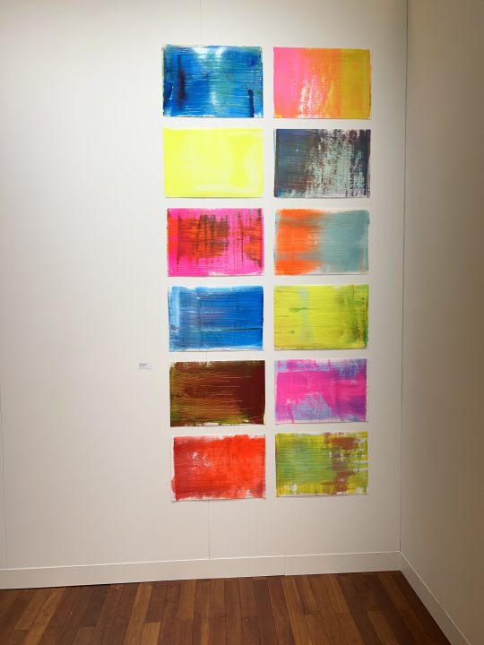Paint on paper, <br>33 x 48,5 cm (each)
Available as single works