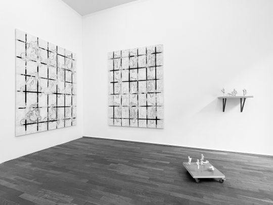Exhibition views « John Cornu. Lettres mortes », Galerie Gilla Lörcher, Berlin, 2024