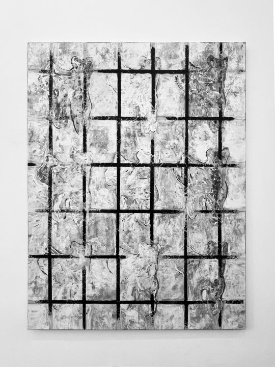 John Cornu. Dead Letters (Okinawa) #2, 2024 Mixed media on canvas. 200 x 150 cm