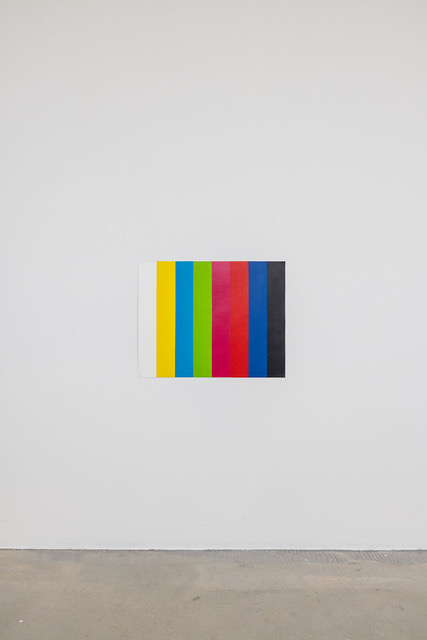 Quentin Lefranc, Mire 2024, painting on linen, 50 x 64 cm
