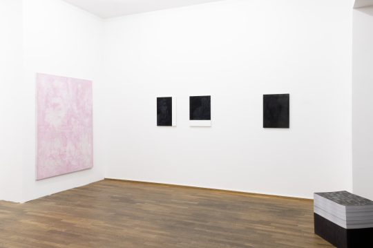 Installation view 2026. Ivan Liovik Ebel, mapping the concrete at Galerie Gilla Loercher