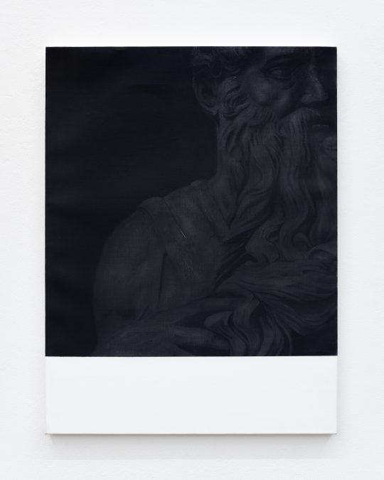 Moses I, 2025. Oil and acryl on canvas, 60 x 45 cm