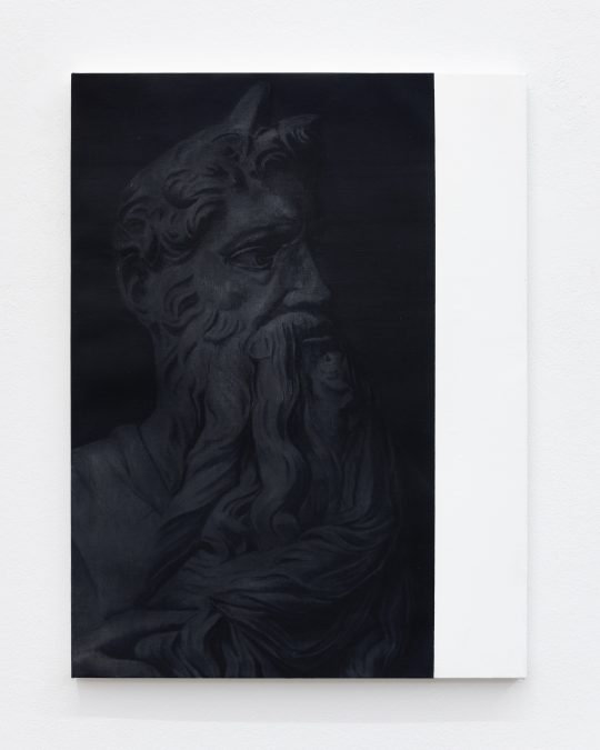 Moses II, 2025. Oil and acryl on canvas, 60 x 45 cm