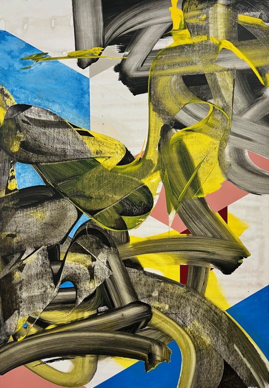 Ab van Hanegem_Untitled 65 x 45 cm, acryl auf papier. Galerie Gilla Loercher