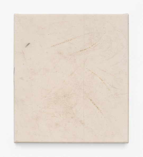 Ivan Liovik Ebel. Ghost of Resistance 2025. Dirt on canvas.36 x 32 cm