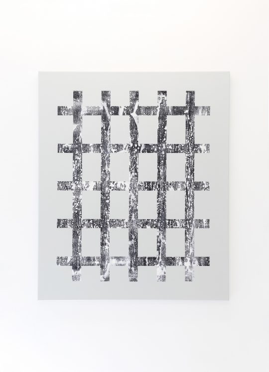 John Cornu_Standard, paint on canvas, mixed media, 120x100-1 Kopie sm